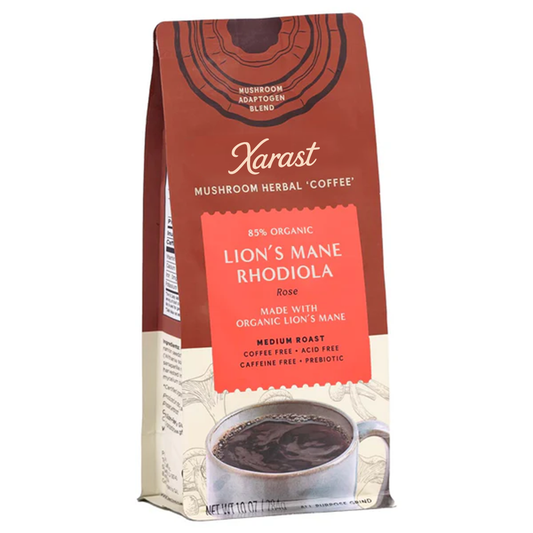 Lion's Mane Rhodiola Rose Mushroom Herbal Coffee